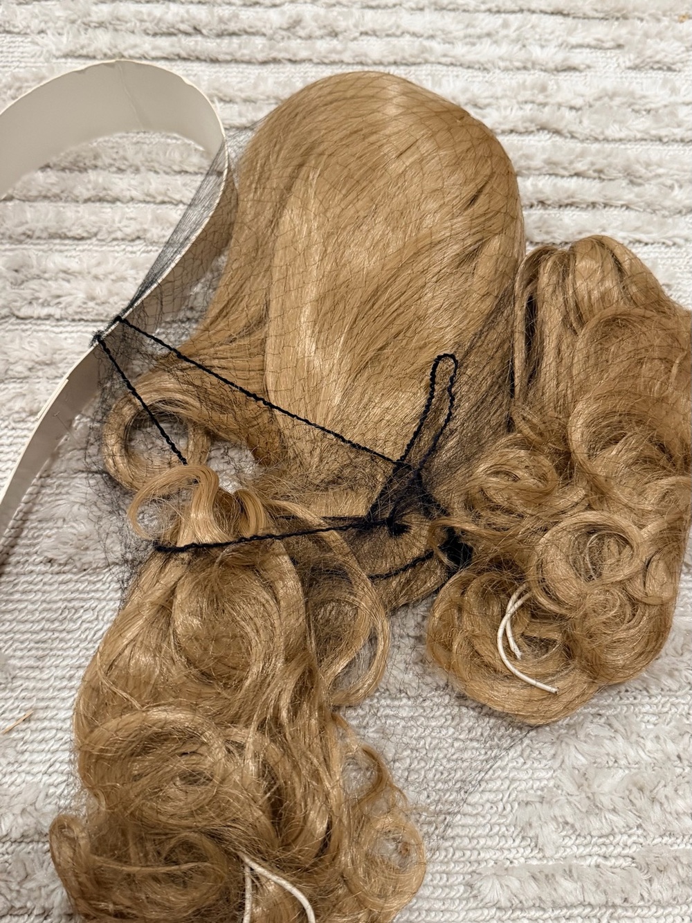 New Cosplay Light Brown wig with pigtails Hairpiece - Women Hair